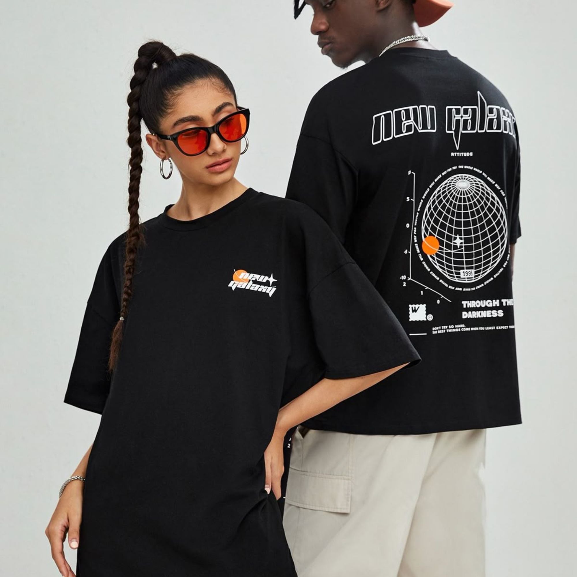 Unisex Oversized Back Print T-shirts
