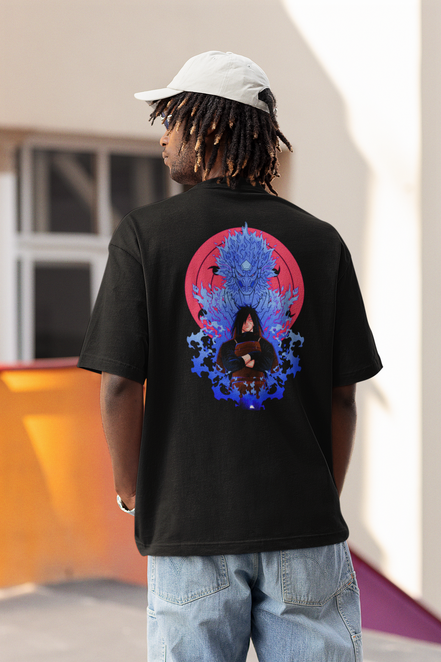 MADARA UCHIHA MENS PREMIUM OVERSIZED T-SHIRT