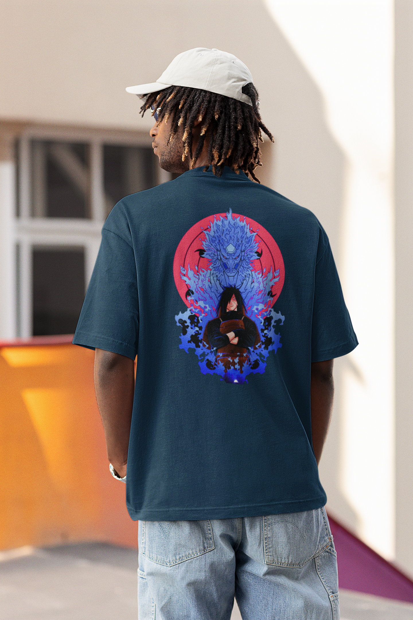 MADARA UCHIHA MENS PREMIUM OVERSIZED T-SHIRT