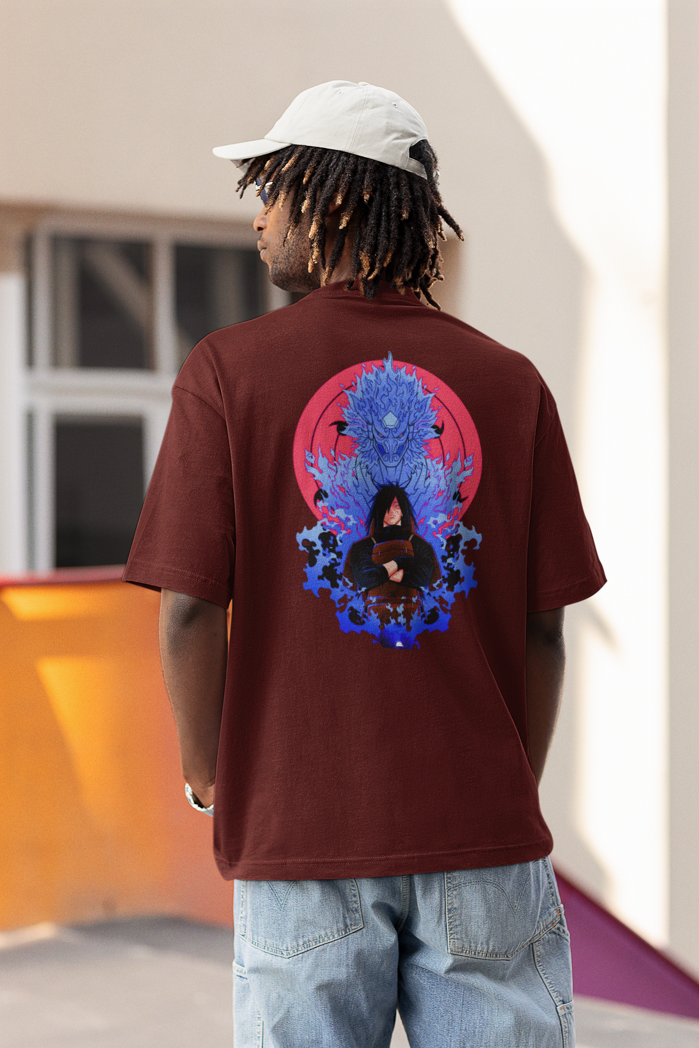 MADARA UCHIHA MENS PREMIUM OVERSIZED T-SHIRT