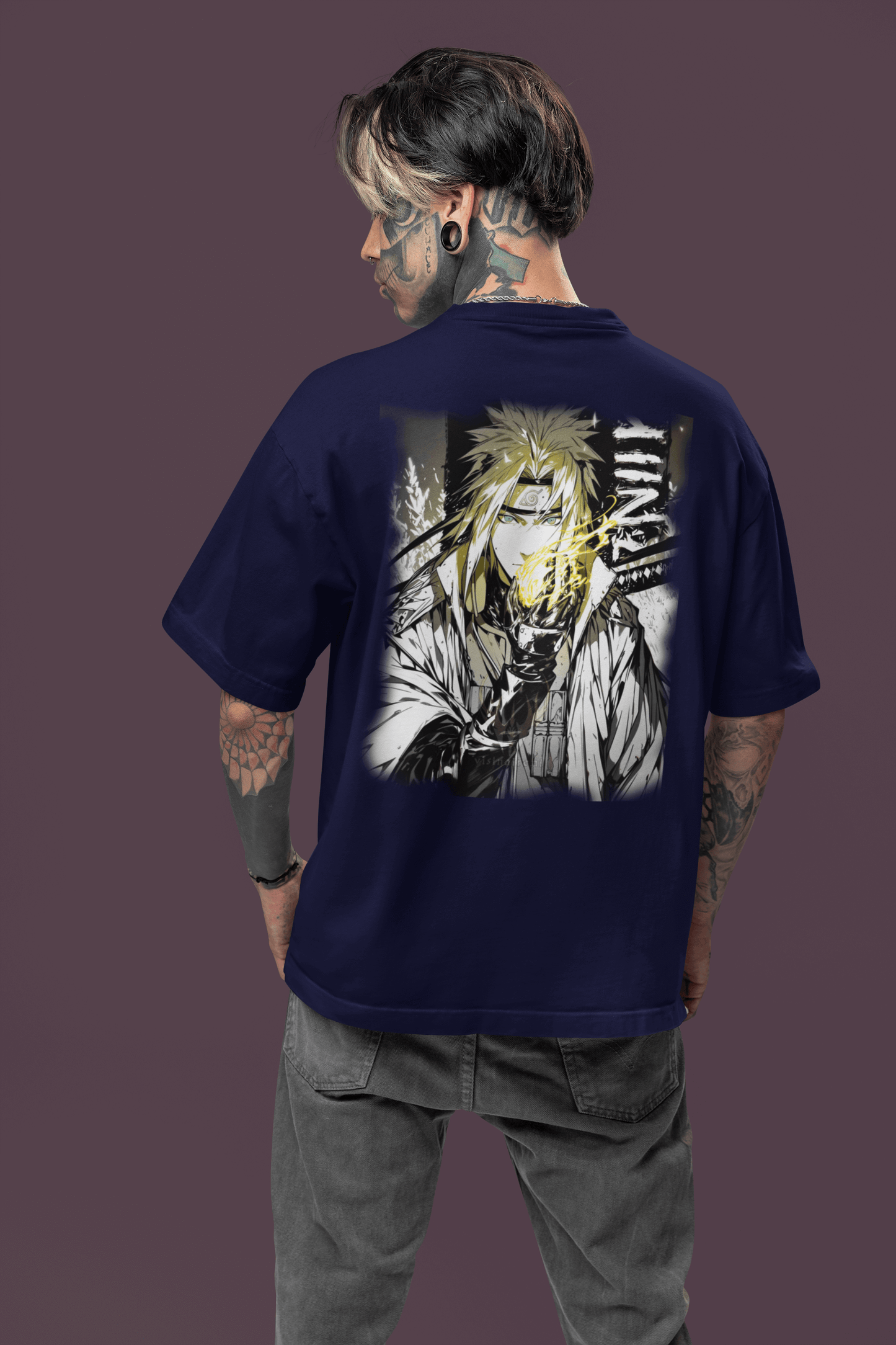 MINATO NAMIKAZE MENS PREMIUM OVERSIZED T-SHIRT