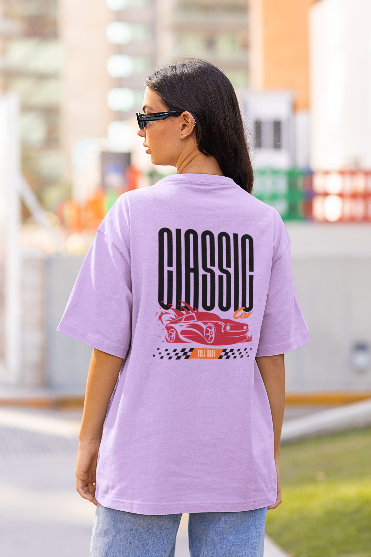 CLASSIC CAR OVERSIZED T-SHIRT FOR WOMEN