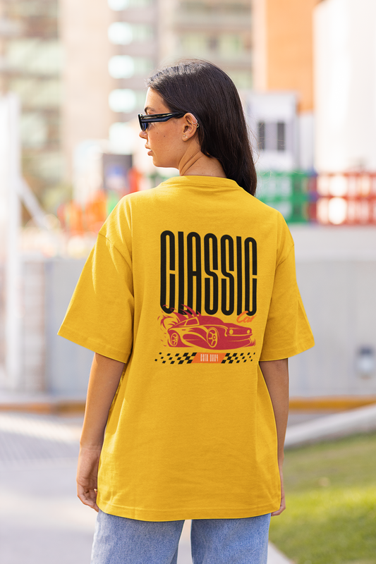 CLASSIC CAR OVERSIZED T-SHIRT FOR WOMEN