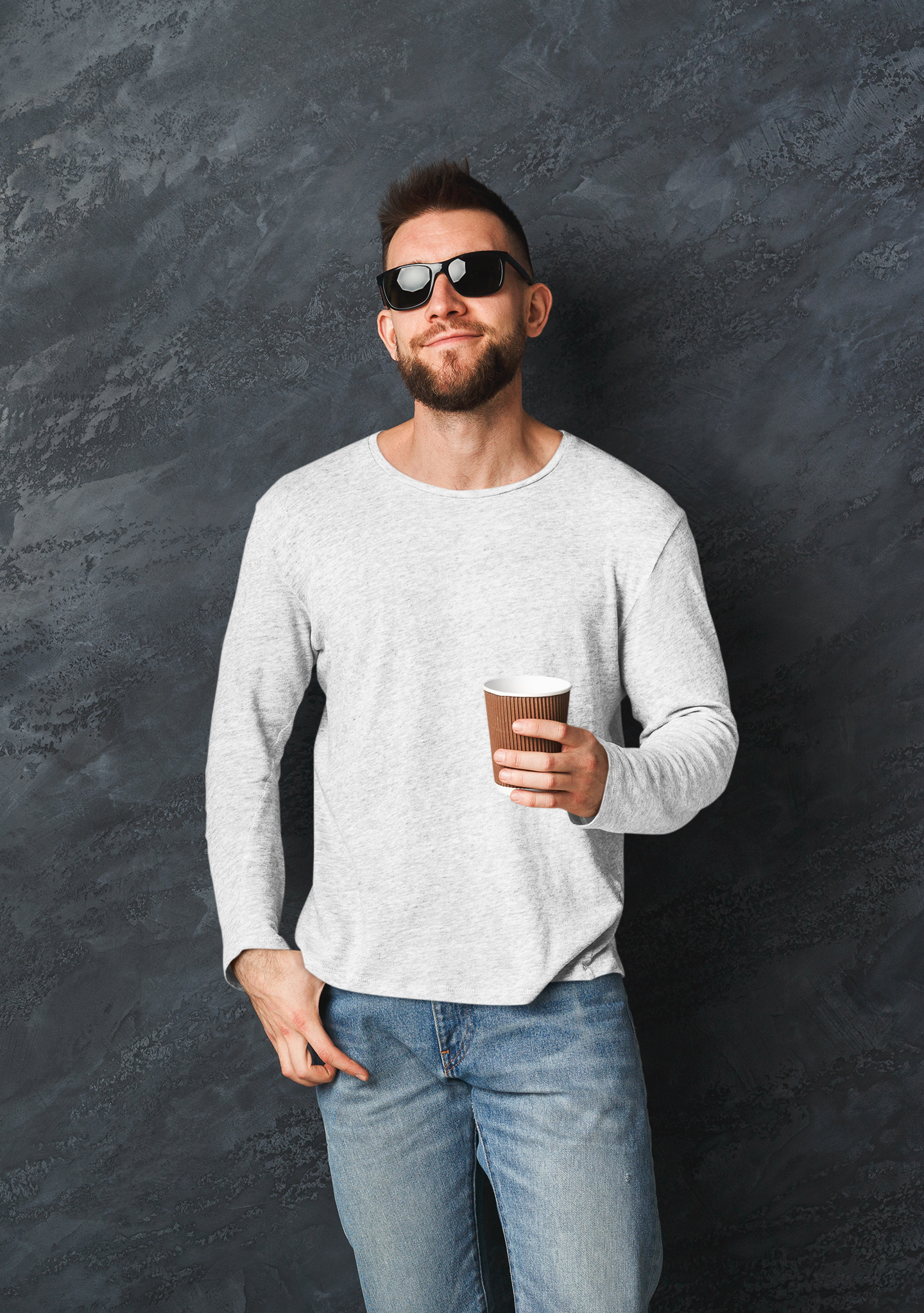 MENS ROUND NECK FULL SLEEVES T-SHIRT