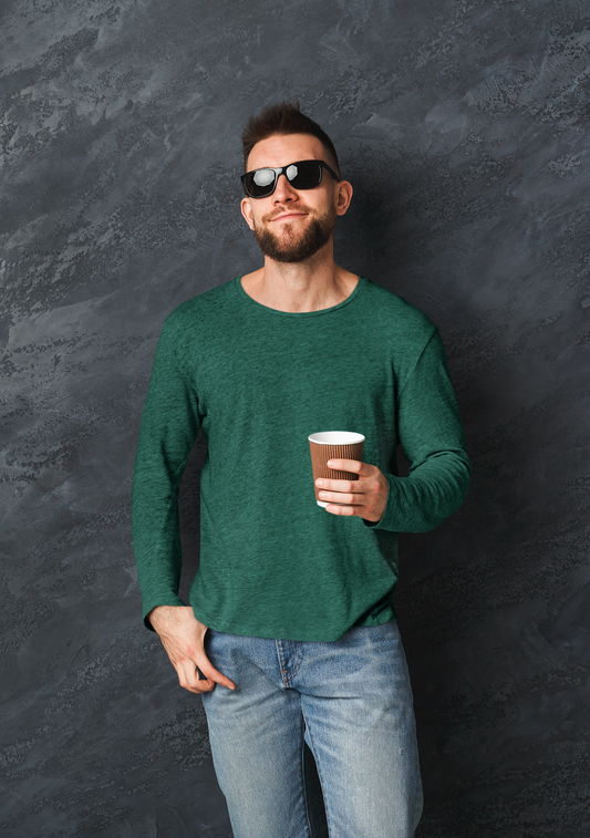 MENS ROUND NECK FULL SLEEVES T-SHIRT