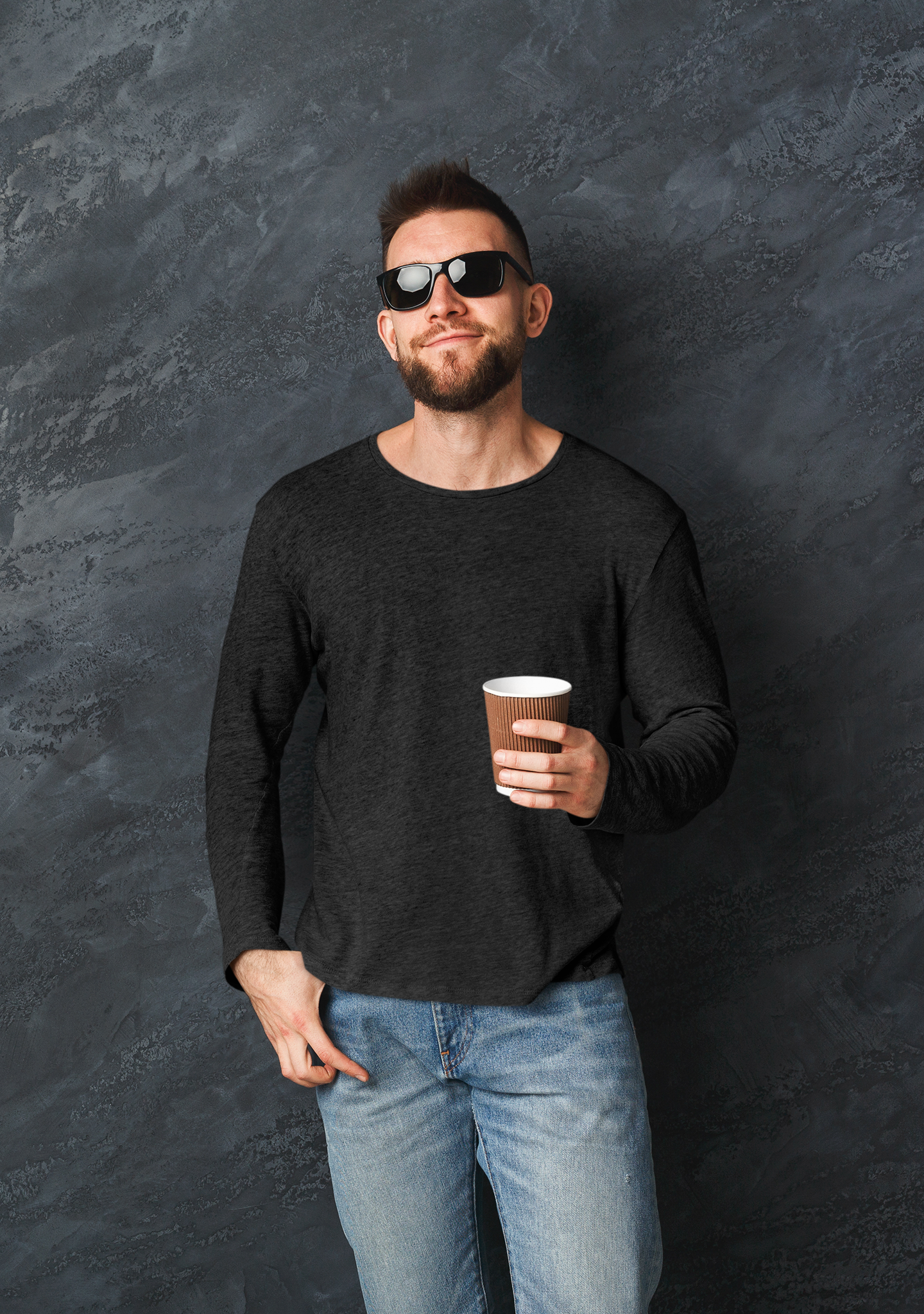 MENS ROUND NECK FULL SLEEVES T-SHIRT